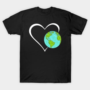 Cute Earth Day Heart T-Shirt